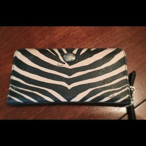 Coach Peyton zebra wallet.
